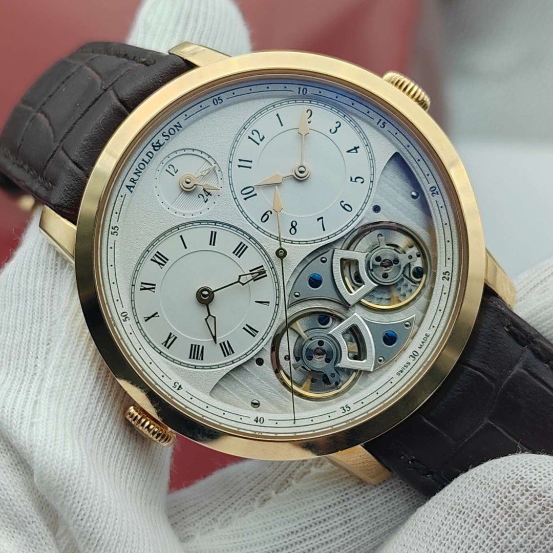18K金 真正玩錶之人的美品 Aronld&Son (全套 激新)
