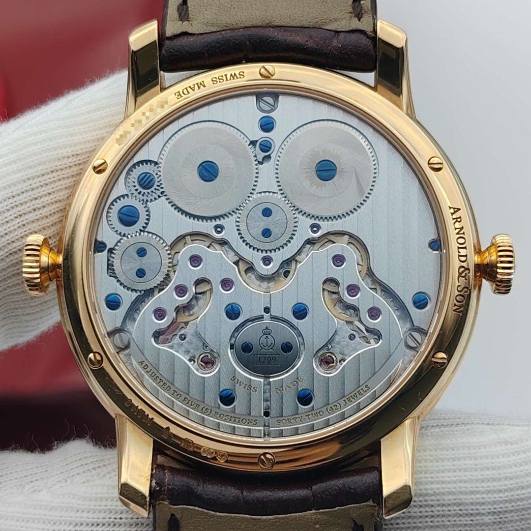 18K金 真正玩錶之人的美品 Aronld&Son (全套 激新)