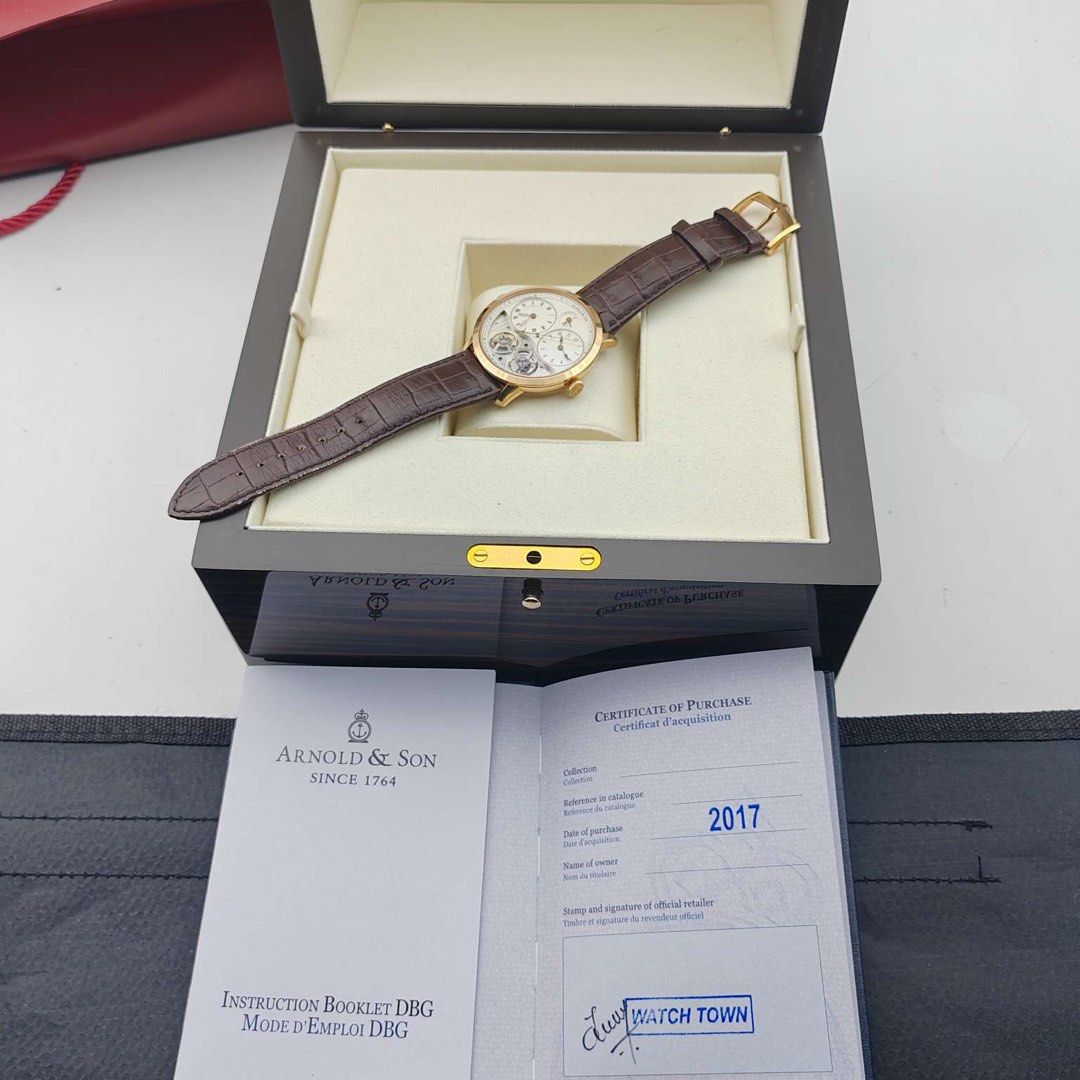 18K金 真正玩錶之人的美品 Aronld&Son (全套 激新)