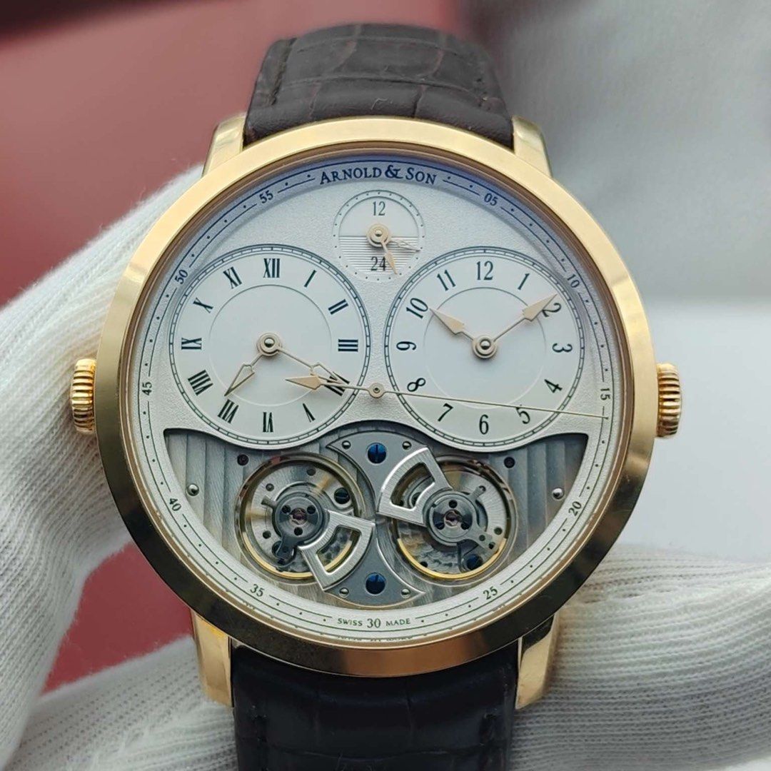 18K金 真正玩錶之人的美品 Aronld&Son (全套 激新)
