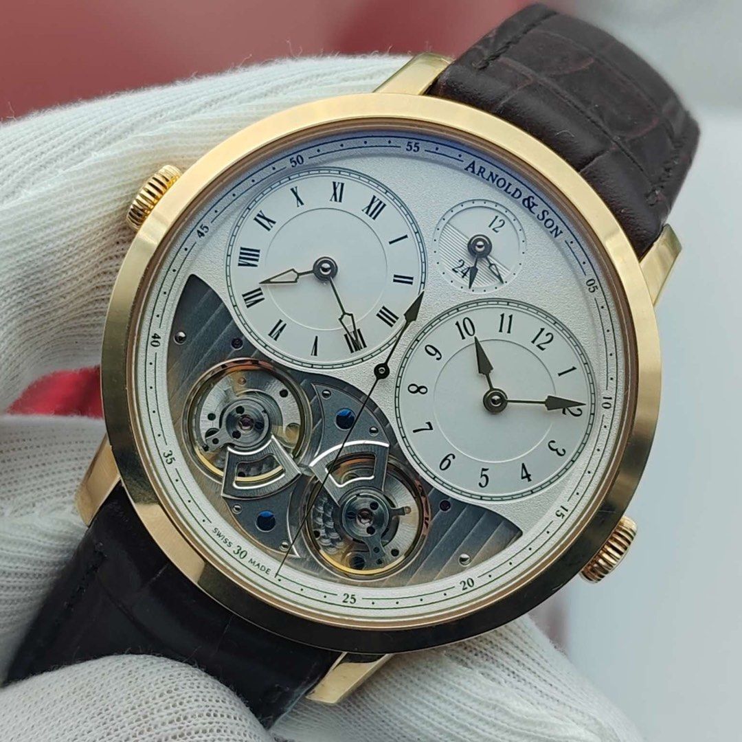 18K金 真正玩錶之人的美品 Aronld&Son (全套 激新)