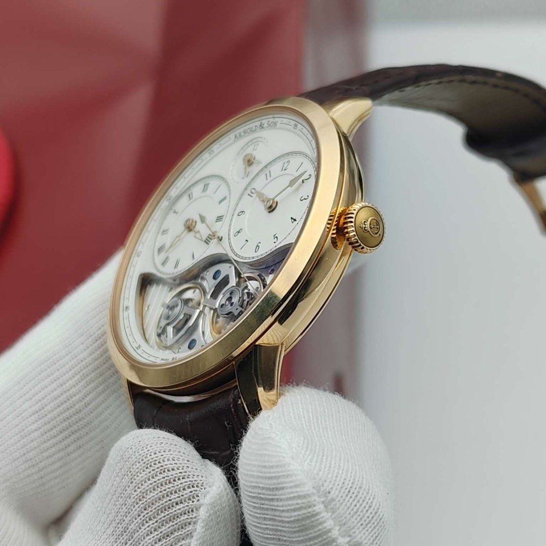 18K金 真正玩錶之人的美品 Aronld&Son (全套 激新)
