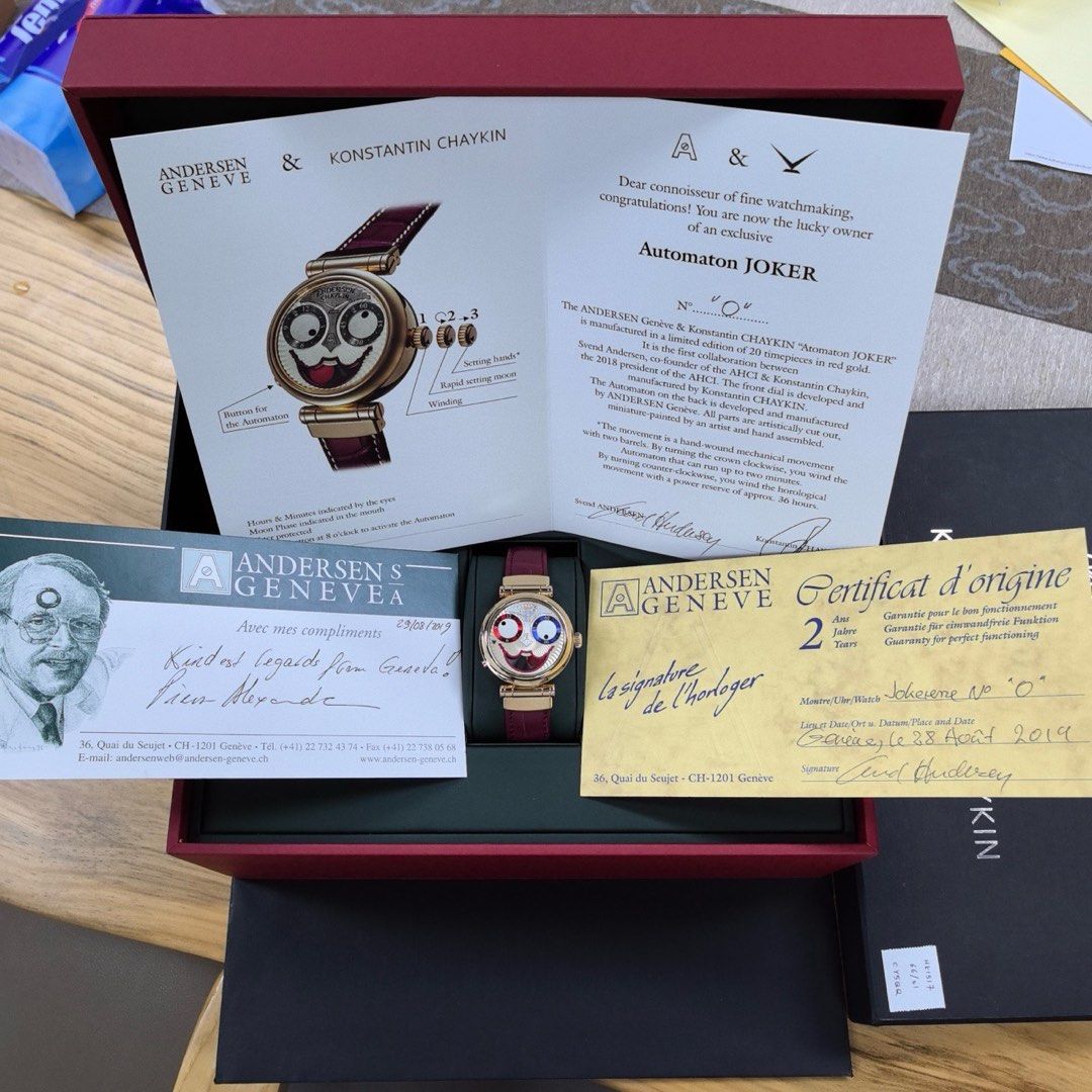 全套 Konstantin Chaykin Joker watch automatic (極罕 獨家 一錶難求 全數付)