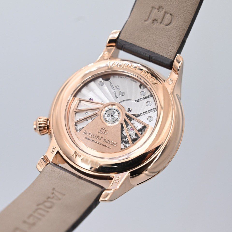 未使用23年全套 限88隻 jaquet droz 18K玫瑰金 罕見隕石面