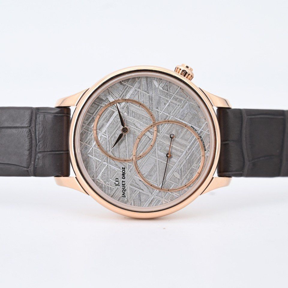 未使用23年全套 限88隻 jaquet droz 18K玫瑰金 罕見隕石面
