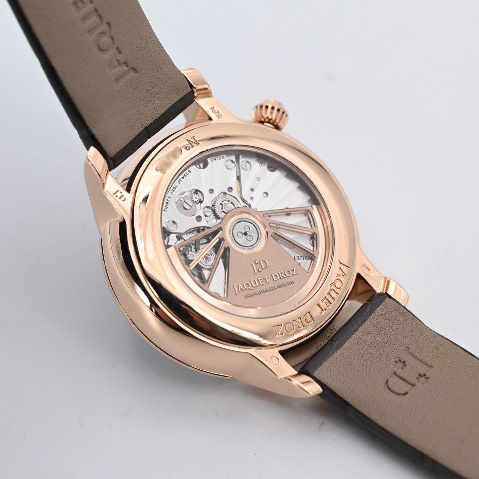 未使用23年全套 限88隻 jaquet droz 18K玫瑰金 罕見隕石面