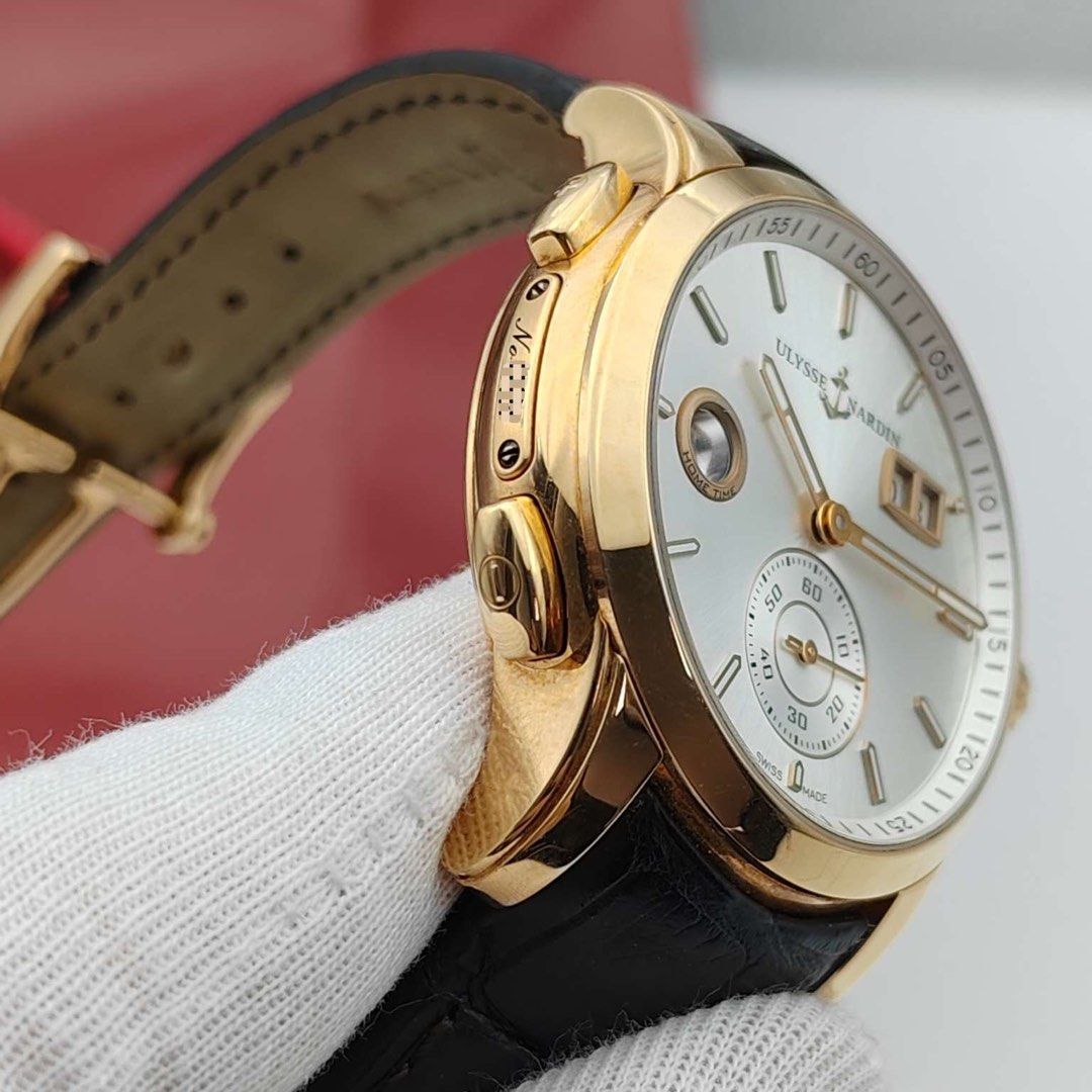ULYSSE NARDIN 雅典複雜功能係列雙時區3346-126 (全套 超超超平 金)