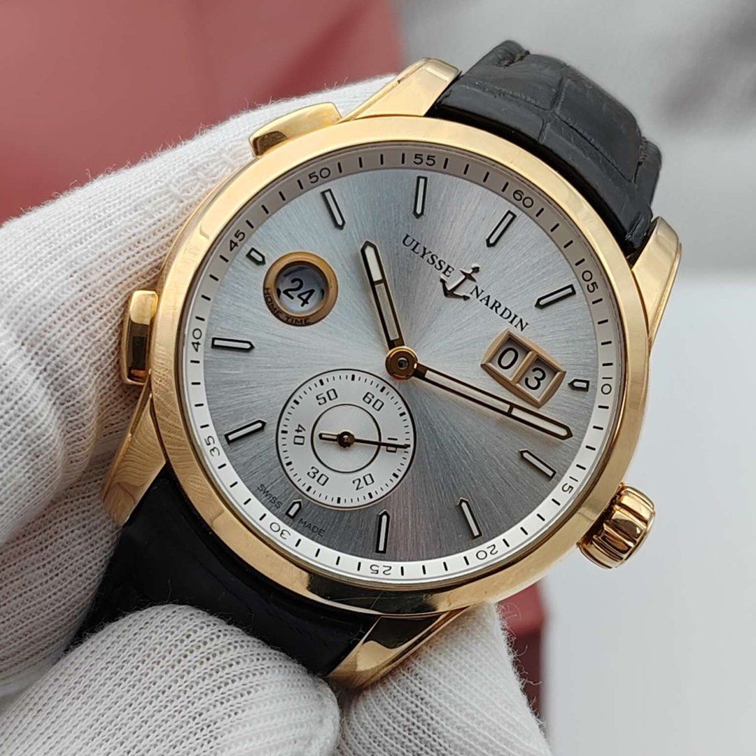 ULYSSE NARDIN 雅典複雜功能係列雙時區3346-126 (全套 超超超平 金)