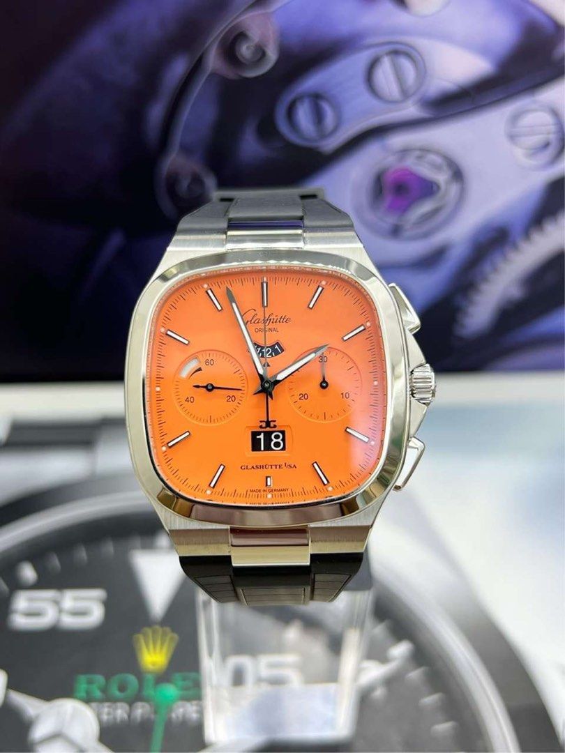 限100隻 極罕 橙電視 獨家 Glashutte Original 復古系列 1-37-02-11-02-63