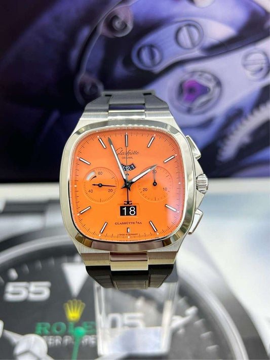 限100隻 極罕 橙電視 獨家 Glashutte Original 復古系列 1-37-02-11-02-63