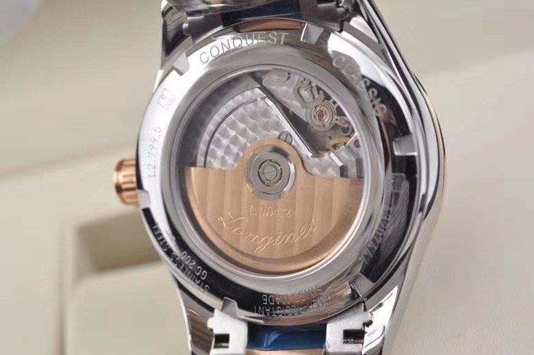 間18K玫瑰金 42mm 浪琴 Longines L2.799.5.56.7