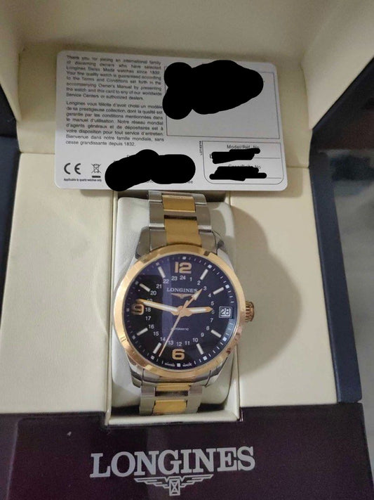 間18K玫瑰金 42mm 浪琴 Longines L2.799.5.56.7