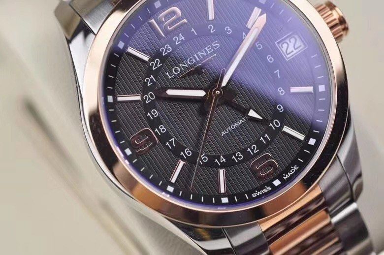 間18K玫瑰金 42mm 浪琴 Longines L2.799.5.56.7