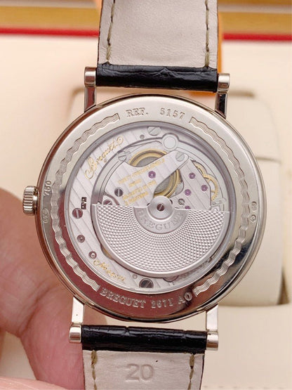 18K白金 鱷魚皮 38mm 寶璣 Breguet 5157BB/11/9V6 (抵玩單錶)