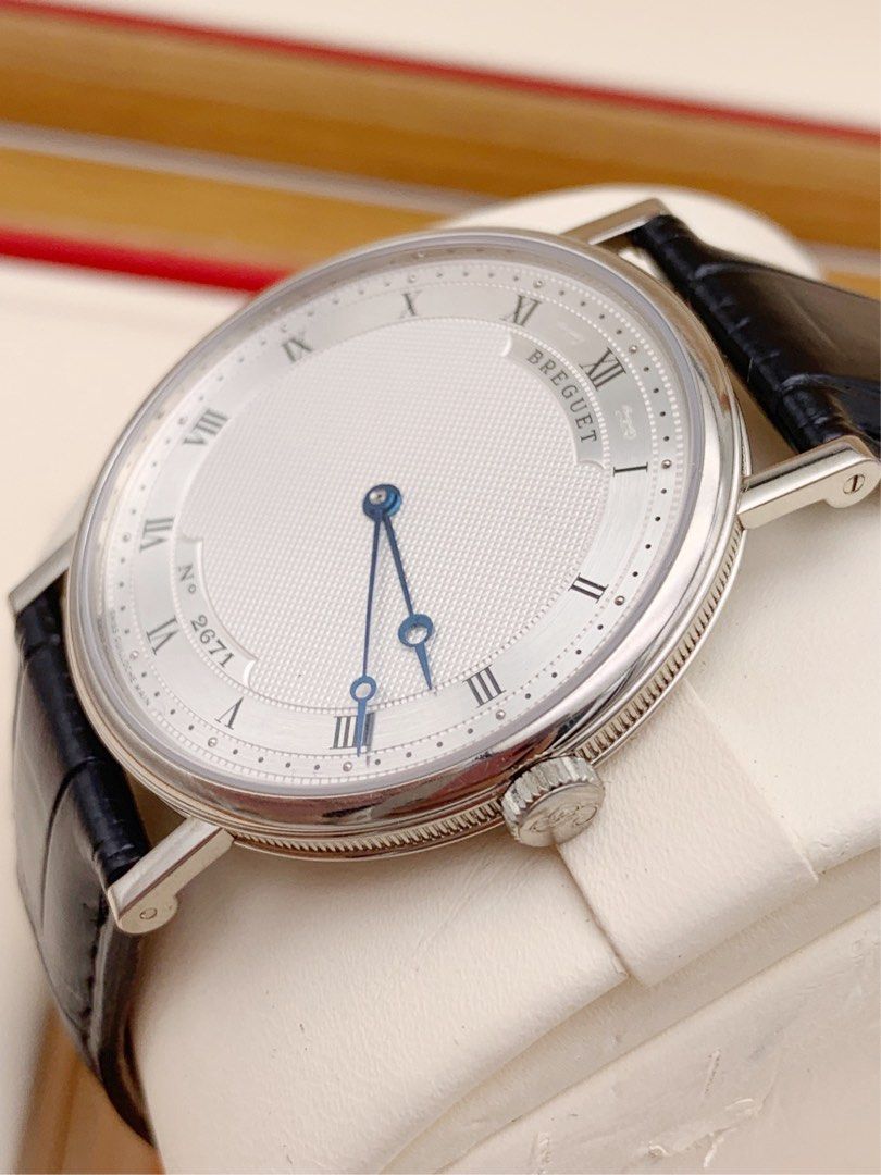 18K白金 鱷魚皮 38mm 寶璣 Breguet 5157BB/11/9V6 (抵玩單錶)