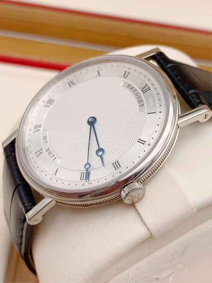 18K白金 鱷魚皮 38mm 寶璣 Breguet 5157BB/11/9V6 (抵玩單錶)
