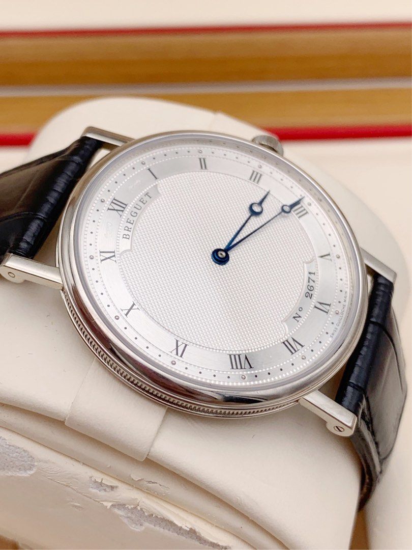 18K白金 鱷魚皮 38mm 寶璣 Breguet 5157BB/11/9V6 (抵玩單錶)