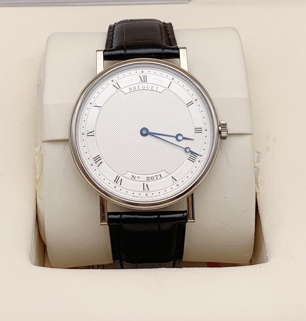 18K白金 鱷魚皮 38mm 寶璣 Breguet 5157BB/11/9V6 (抵玩單錶)