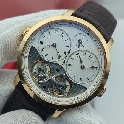 18K金 真正玩錶之人的美品 Aronld&Son (全套 激新)
