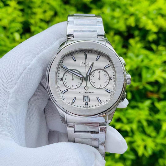 大減價！2019年 Piaget Polo chronograph White Dial 白面