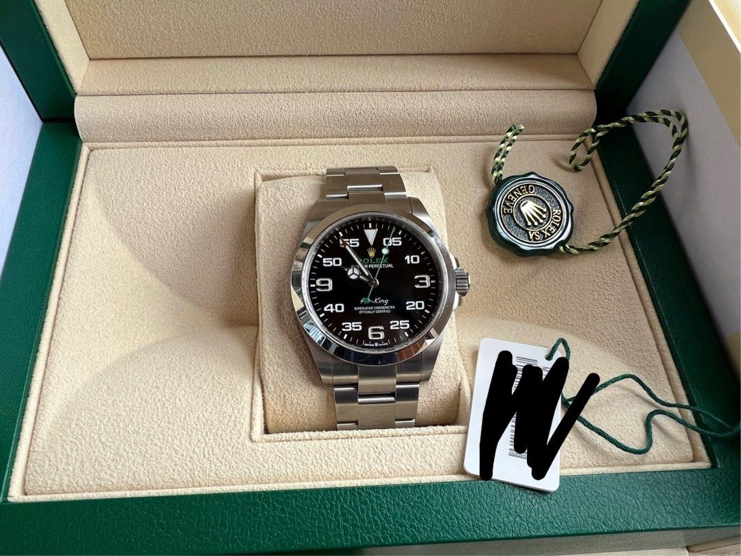 22年 貼膜 99新 Rolex AIRKING M126900-0001 126900