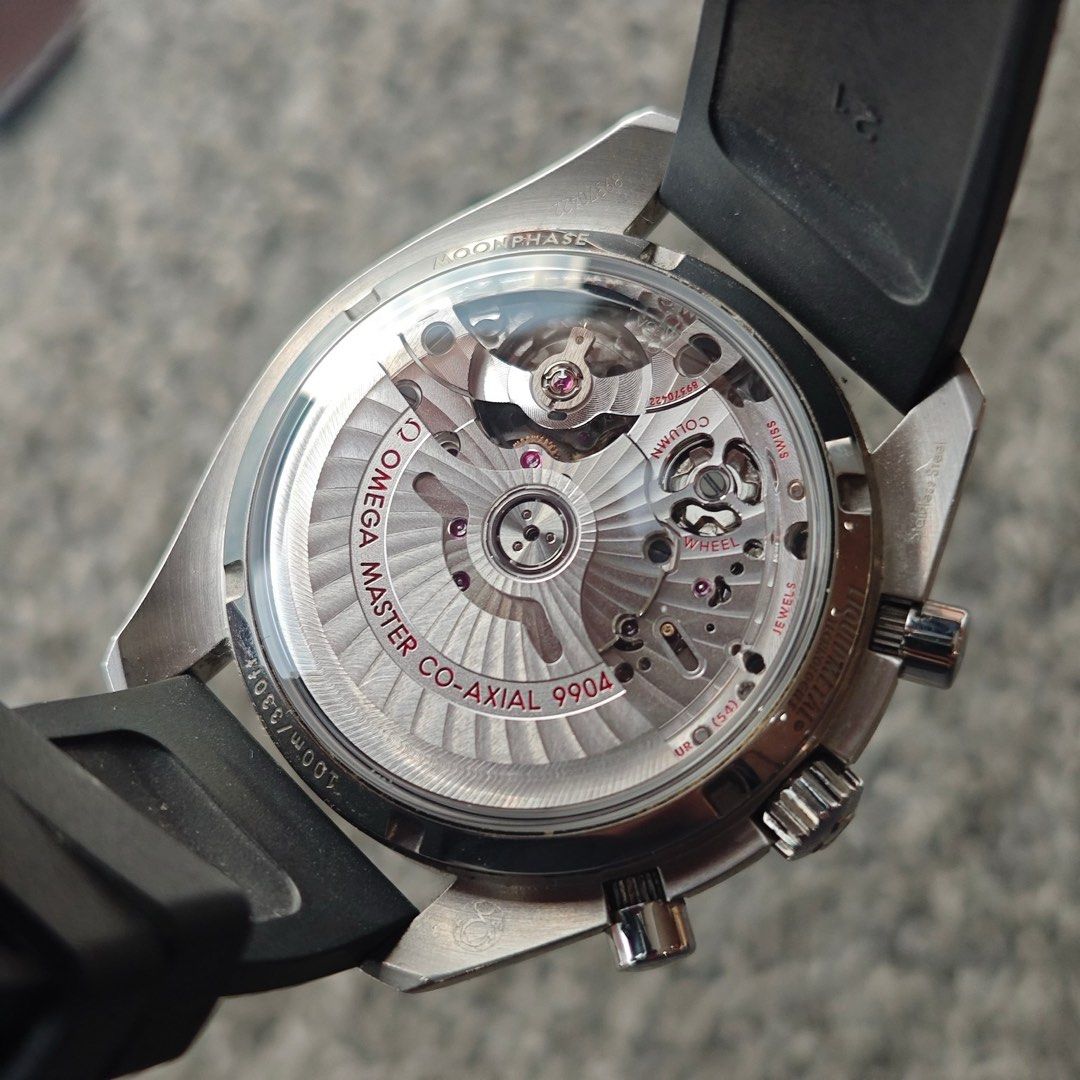 23年全套 99新兩帶 Omega Speedmaster Moonphase 超霸系列 月相 304.33.44.52.03.001 (近六折)