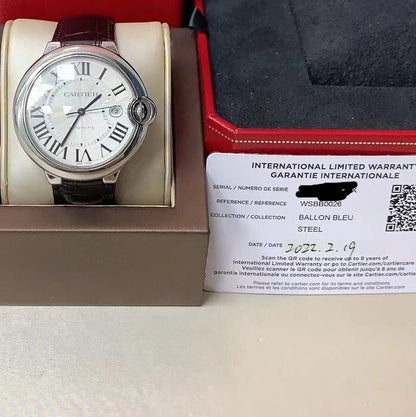 99新 Ballon Bleu de Cartier 藍汽球 42mm (靚仔抵玩)