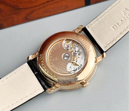 Blancpain 6654 經典系列 超靚透底 藍面及白面 (獨家 寶珀)