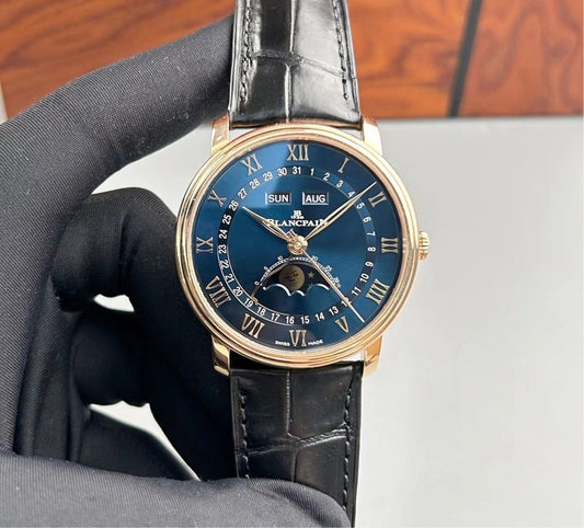 Blancpain 6654 經典系列 超靚透底 藍面及白面 (獨家 寶珀)