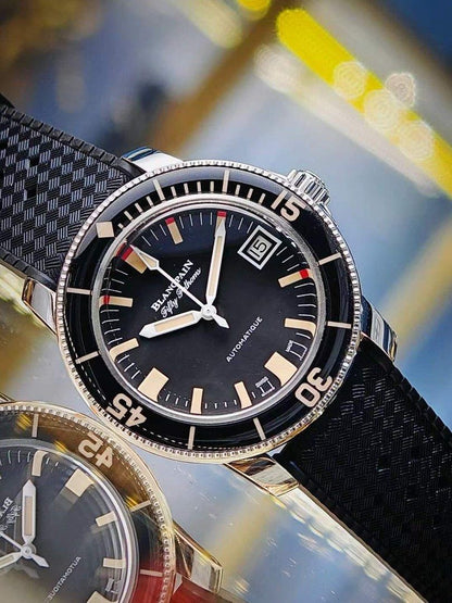 Blancpain 近全新 5008B 1130 五十噚 50噚 Fifty Fathoms 梭子魚 (獨家 停產 寶珀)