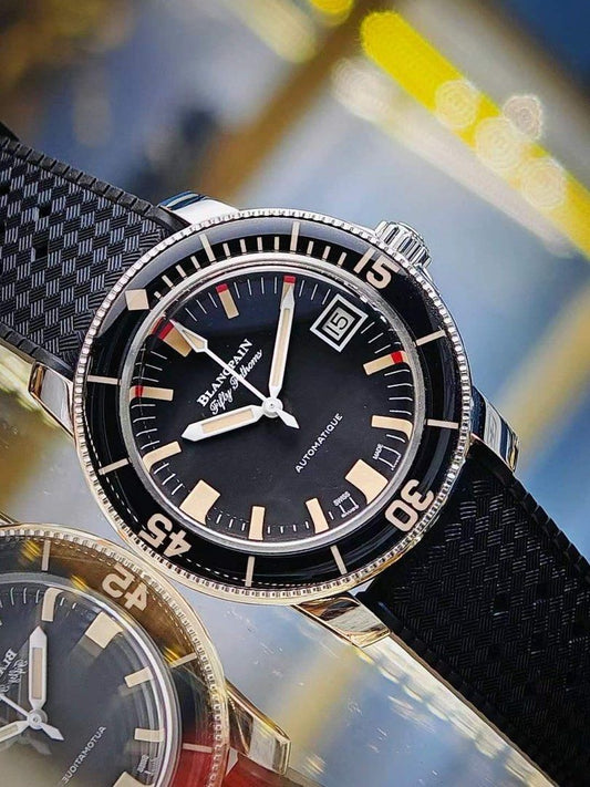 Blancpain 近全新 5008B 1130 五十噚 50噚 Fifty Fathoms 梭子魚 (獨家 停產 寶珀)