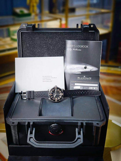 Blancpain 近全新 5008B 1130 五十噚 50噚 Fifty Fathoms 梭子魚 (獨家 停產 寶珀)