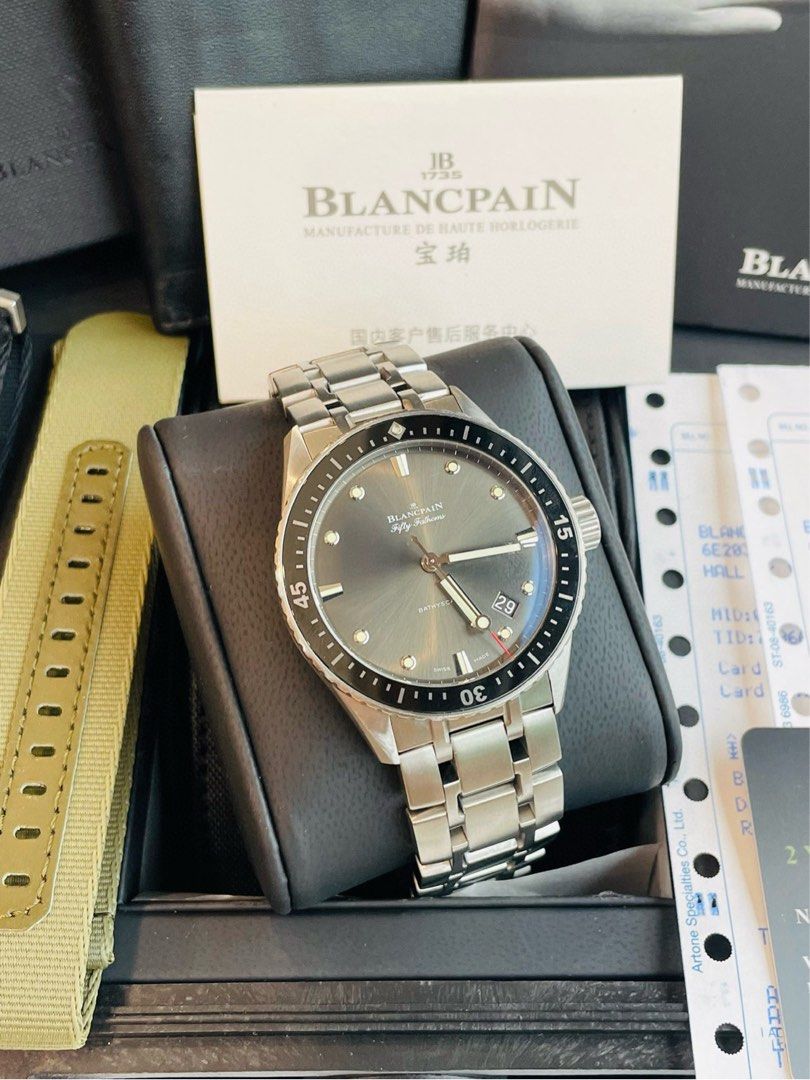 blancpain Fifty fathoms 五十噚 5000 鋼帶 (寶珀)
