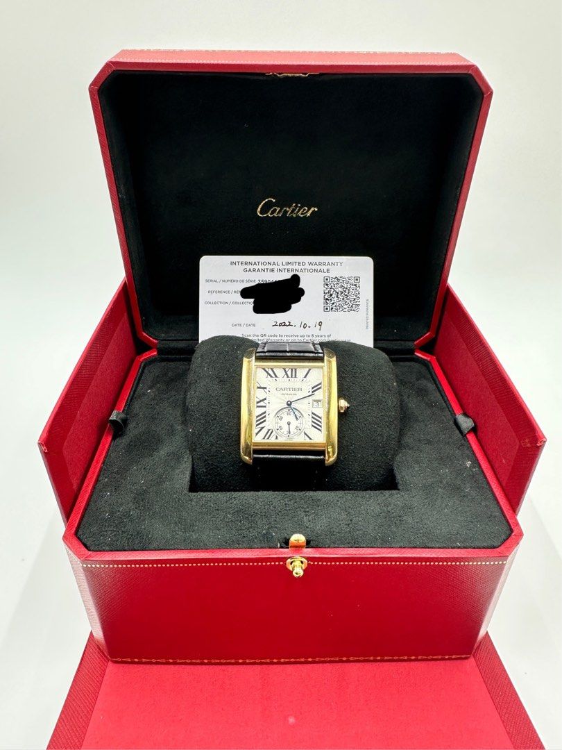 Cartier Tank W5330001 18k玫瑰金