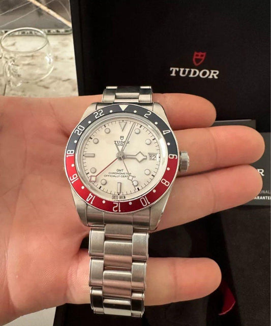 99新 帝陀 白面 GMT Tudor 79830 (新款)