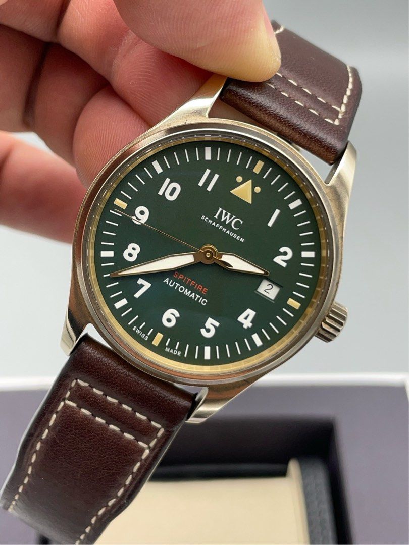 IWC Pilot 系列 IW326802 綠色盤面 青銅 bronze (全套)