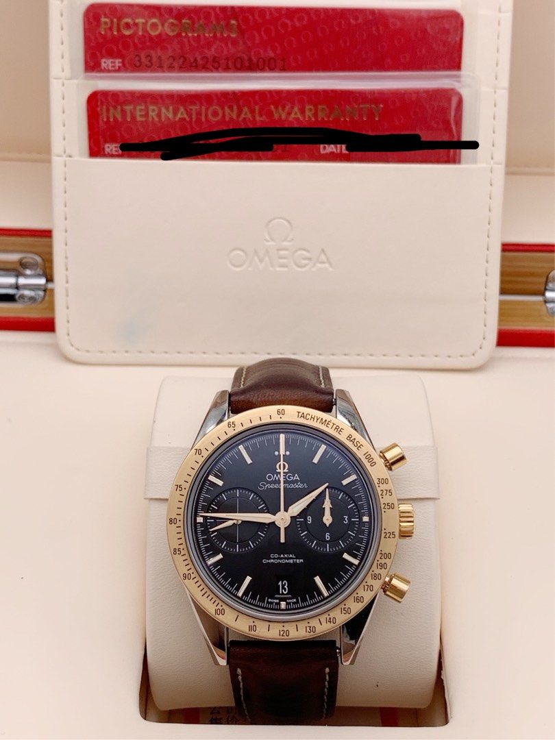 Omega 超霸 Speedmaster 331.22.42.51.01.001 18K 紅金 皮帶 (全套 金錶)