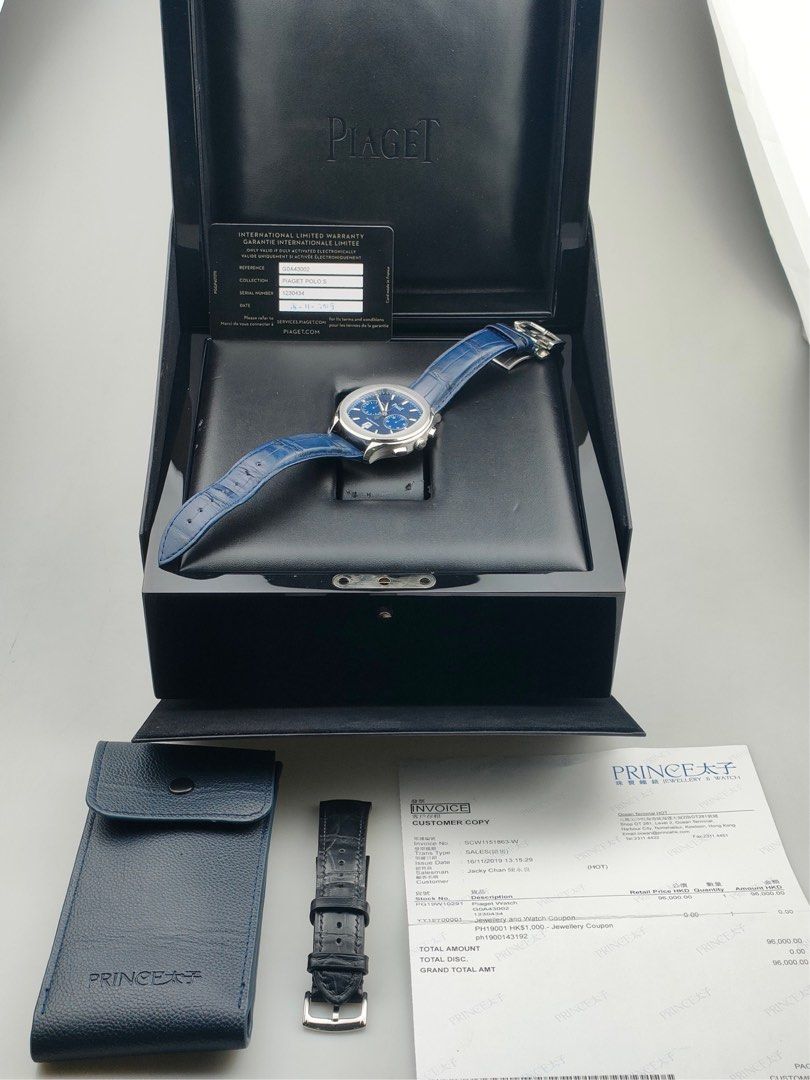PIAGET POLO Chronograph G0A43002 (罕見 限量 半價 全套 大特賣)