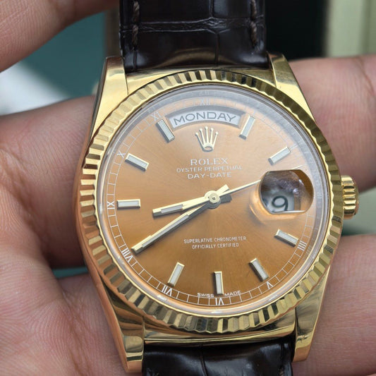 Rolex Daydate 勞力士 干邑好味好多 118138 干邑面 (買隻)