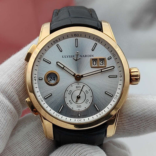 ULYSSE NARDIN 雅典複雜功能係列雙時區3346-126 (全套 超超超平 金)