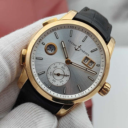 ULYSSE NARDIN 雅典複雜功能係列雙時區3346-126 (全套 超超超平 金)